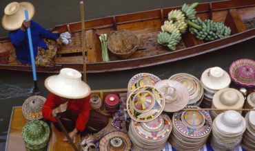 Rolling on the river in Thailand