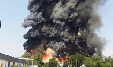 Two arrested over $11m arson attack at Dusseldorf Messe