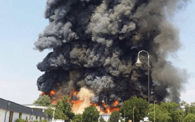 Two arrested over $11m arson attack at Dusseldorf Messe