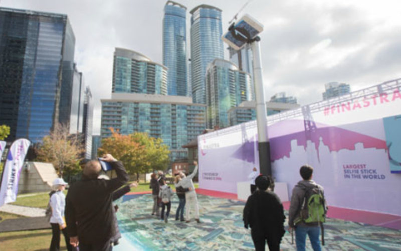 World’s largest selfie stick snapped in Toronto