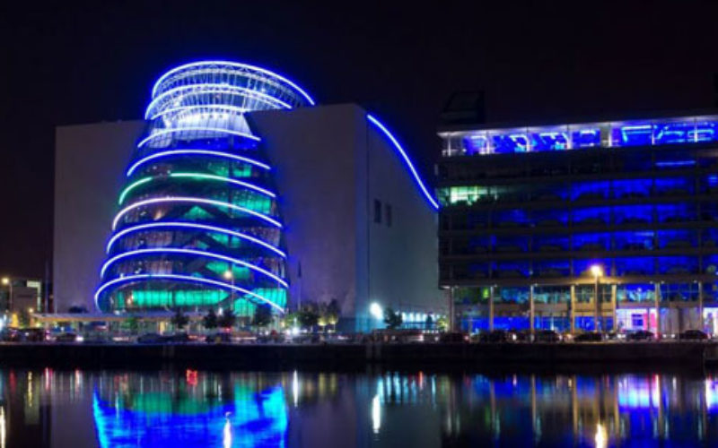 The Convention Centre Dublin flies the flag for Ireland