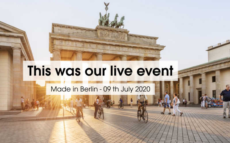 Safely Made in Berlin: CVB leads by example in staging customer event first