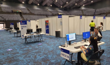 Cairns Convention Centre mass vaccination hub gets underway