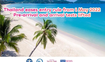 Thailand to lift testing requirement for international arrivals from 1 May