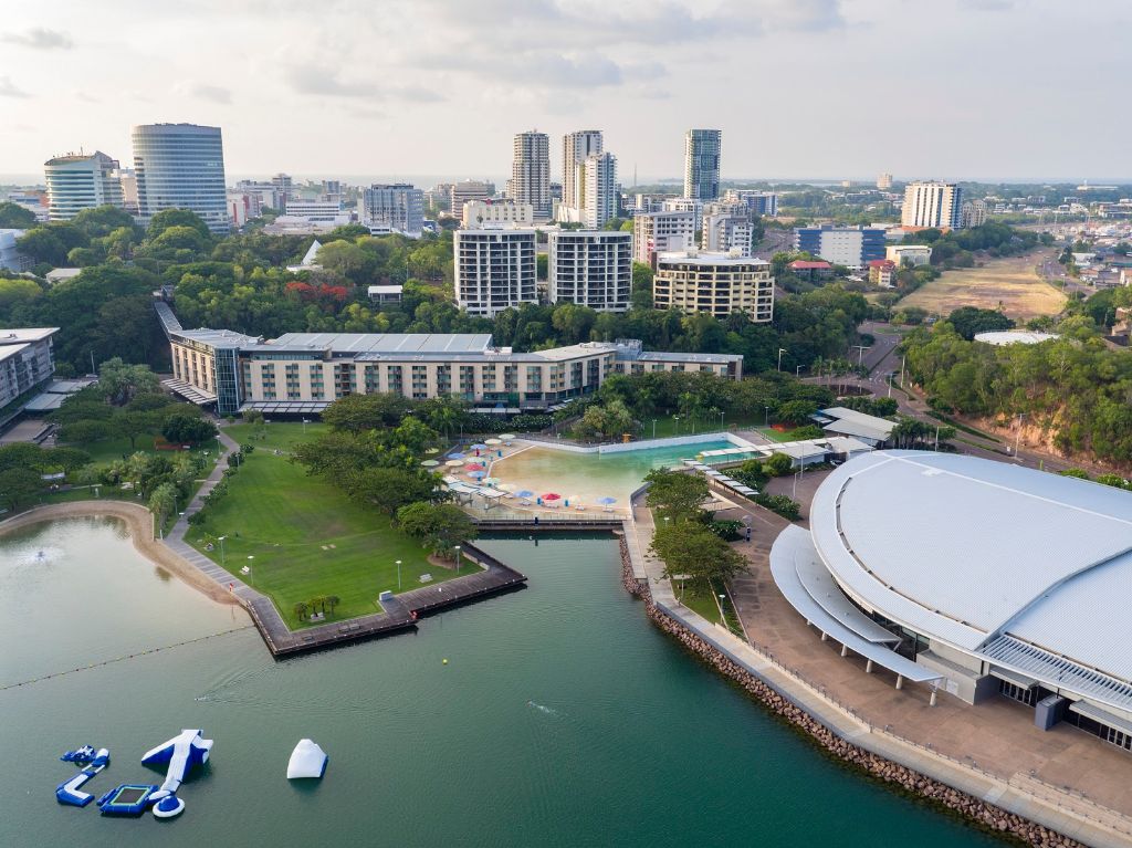 Darwin Waterfront Precinct & the Darwin Convention Centre (Mandatory credit - Tourism NT - Summersite)
