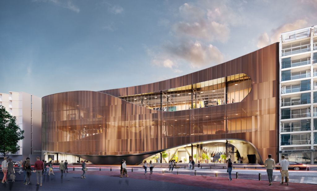 Tākina exterior render from Cable Street in Wellington5