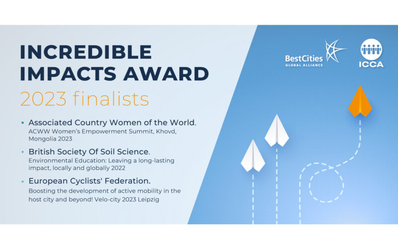 BestCities and ICCA announce Incredible Impacts Programme 2023 finalists and Seed Fund grant winner