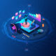 Marketing Automation and AI-driven Customer Insights Concept - New Tools and Technologies Applied to Marketing and Advertising - 3D Illustration